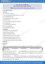 Đề cương ôn tập HK1 tiếng Anh 12 global success có đáp án